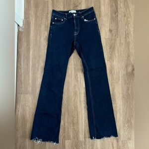 Zara Dark Wash Flare Jeans